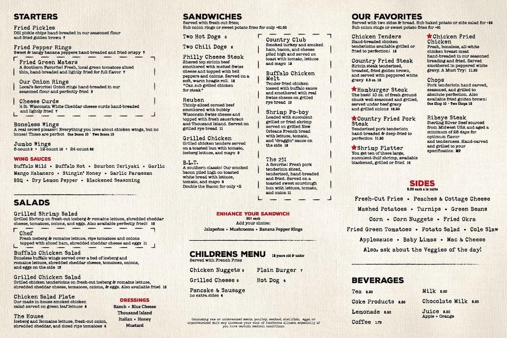 Our Place Diner Menu image 2